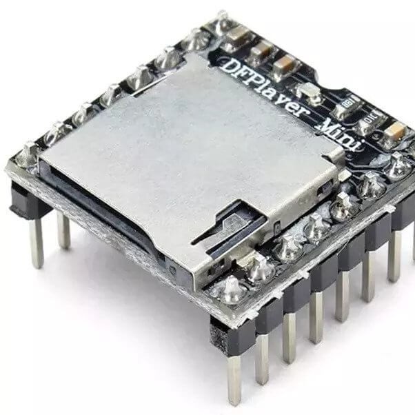 The DFPlayer Mini, which we discovered through research and could have worked for these same purposes in a future project.